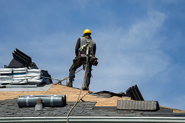 Professional Emergency Roof Repair technician working in Woodville, WV